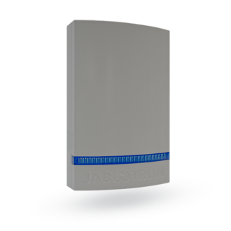 JA-1X1A-C-GR-B Plastic cover for JA-111A, JA-151A and JA-163A - grey, blue flasher