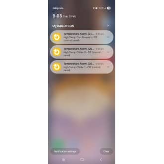 LAN Wireless Temperature Monitoring Alarm with Smartphone App LAN Wireless Temperature Monitoring Alarm with Smartphone App