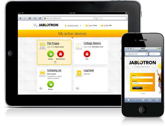 MyJABLOTRON web self-service